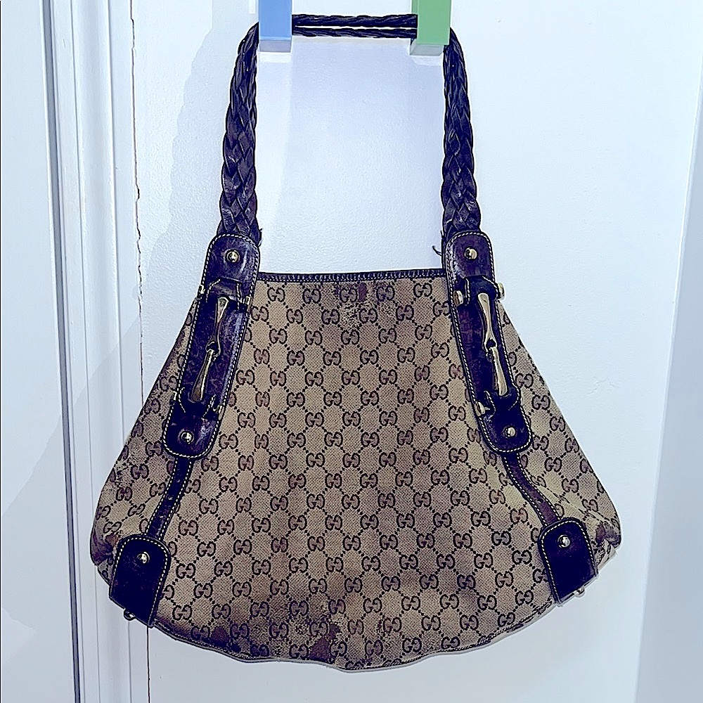Gucci Brown Monogram Shoulder Bag